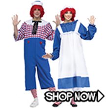 Picture for category Raggedy Ann and Andy Couple Costumes