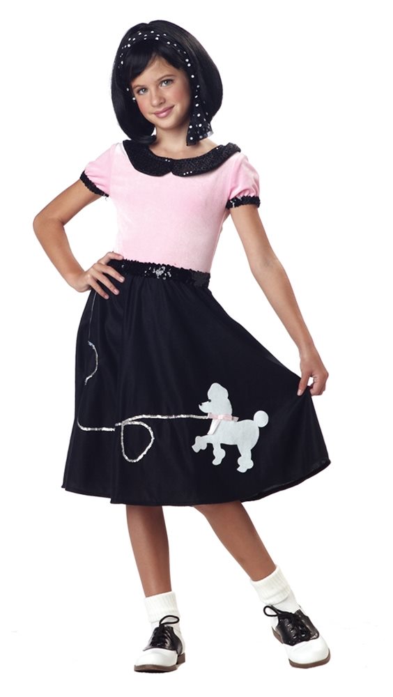 Picture of 50s Hop with Poodle Skirt Child Costume