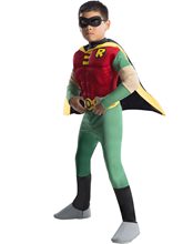 Picture of Deluxe Teen Titans Robin Muscle Chest Child Costume