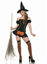 Picture of Pumpkin Witch 3pc Costume
