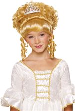 Picture of Princess Blonde Wig with Tiara Child