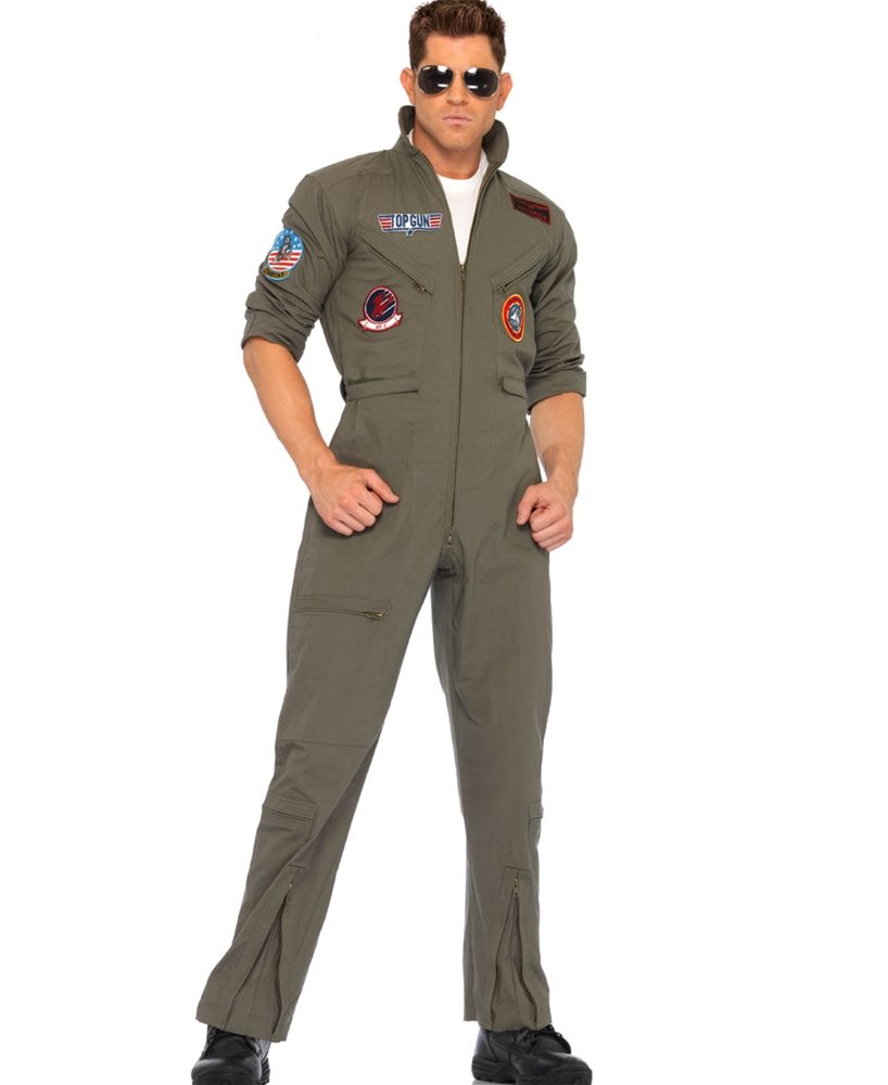 Picture of Top Gun Jumpsuit Adult Mens Costume