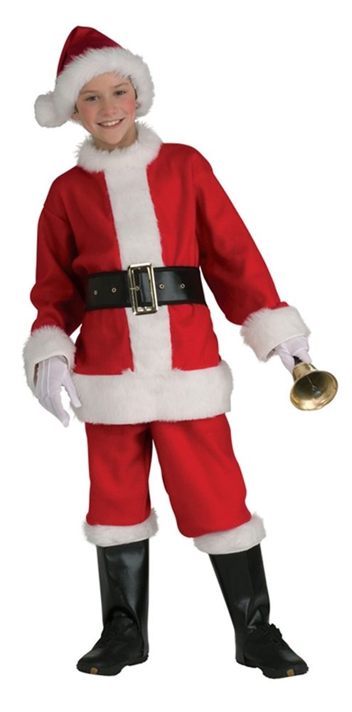 Picture of Santa Claus Flannel Suit Child Costume