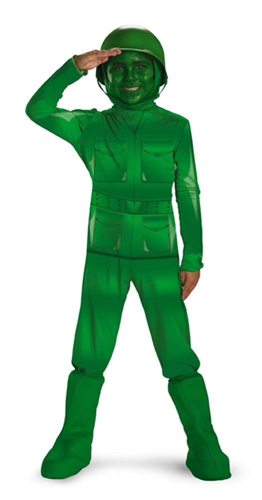 Picture of Green Army Man Deluxe Child Costume