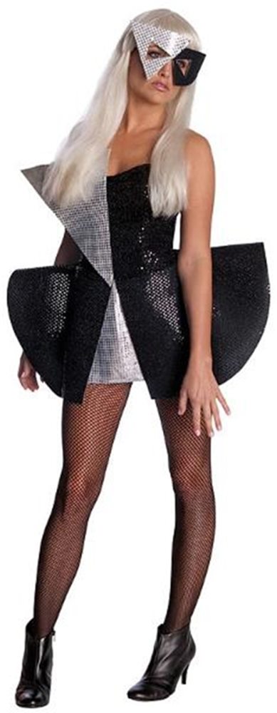 Picture of Lady Gaga Black Sequin Dress Adult Costume