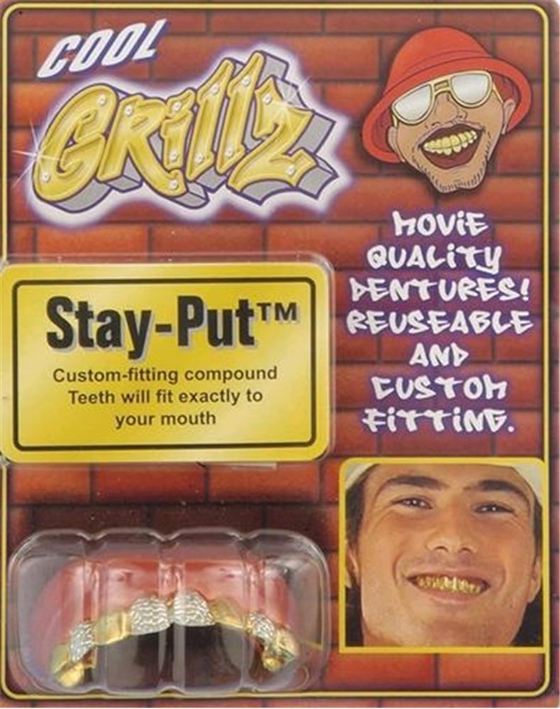 Picture of Grillz Gold Diamond Teeth