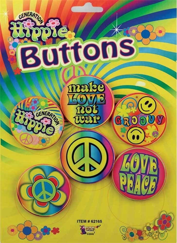 Picture of Hippie Button Set (6 Pieces)