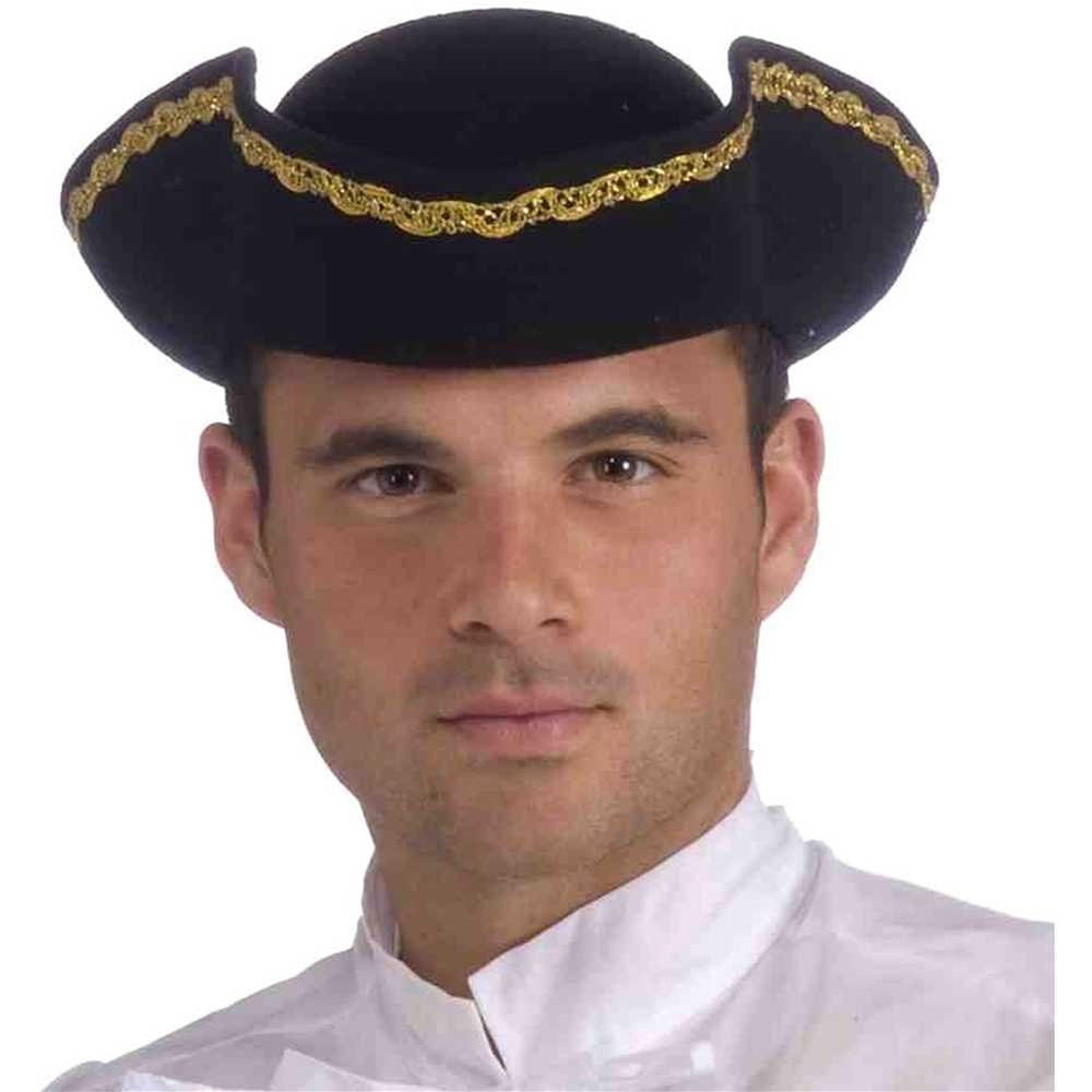 Picture of Tricorner Black Pirate Adult Hat