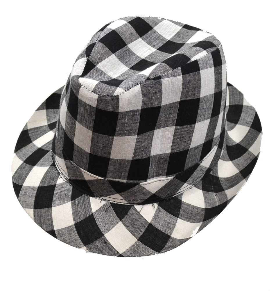 checkered fedora