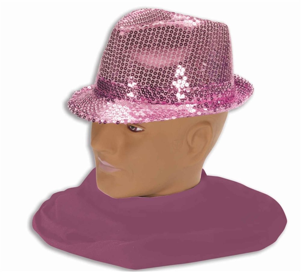 Picture of Pink Sequin Fedora Adult Hat