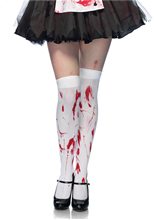 Picture of White Bloody Zombie Thigh Highs
