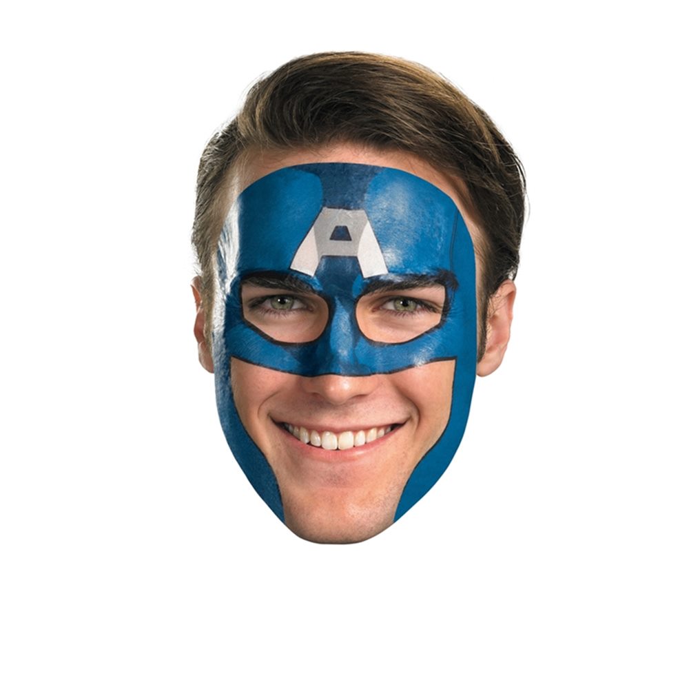 Picture of Captain America Tattoo Face Mask