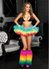 Picture of Rainbow Organza Adult Womens Tutu