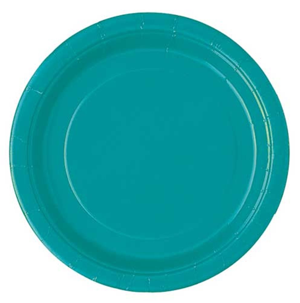 Picture of 7" Caribbean Teal Round Plates