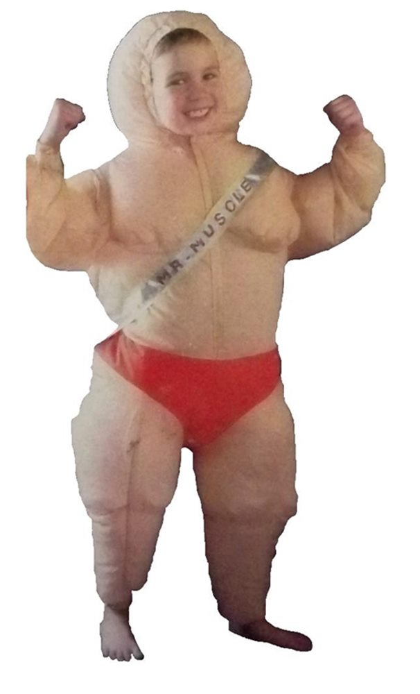 Picture of Inflatable Muscle Man Child Costume