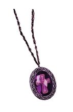 Picture of Purple Gothic Cross Necklace