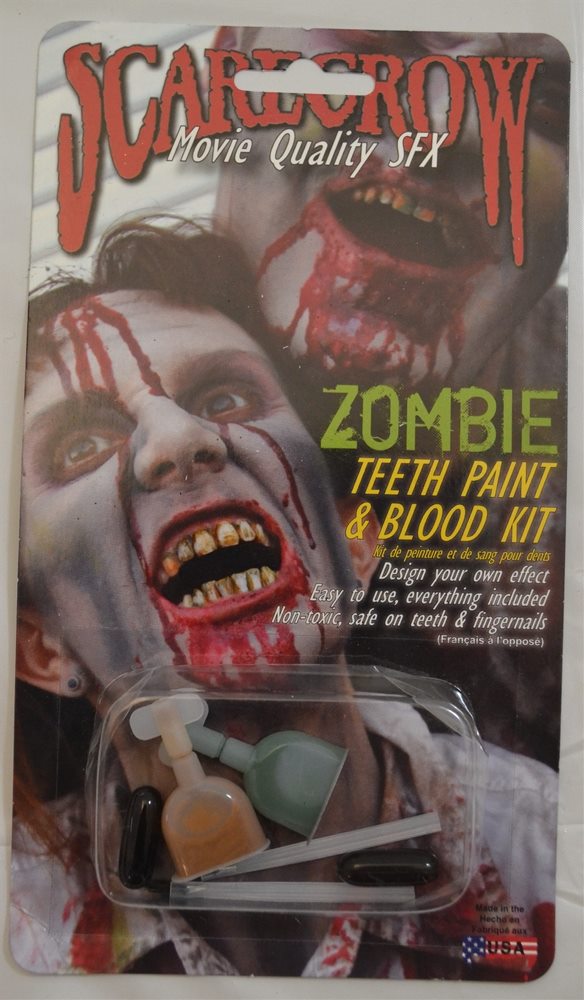Picture of Zombie Teeth Paint & Blood Kit