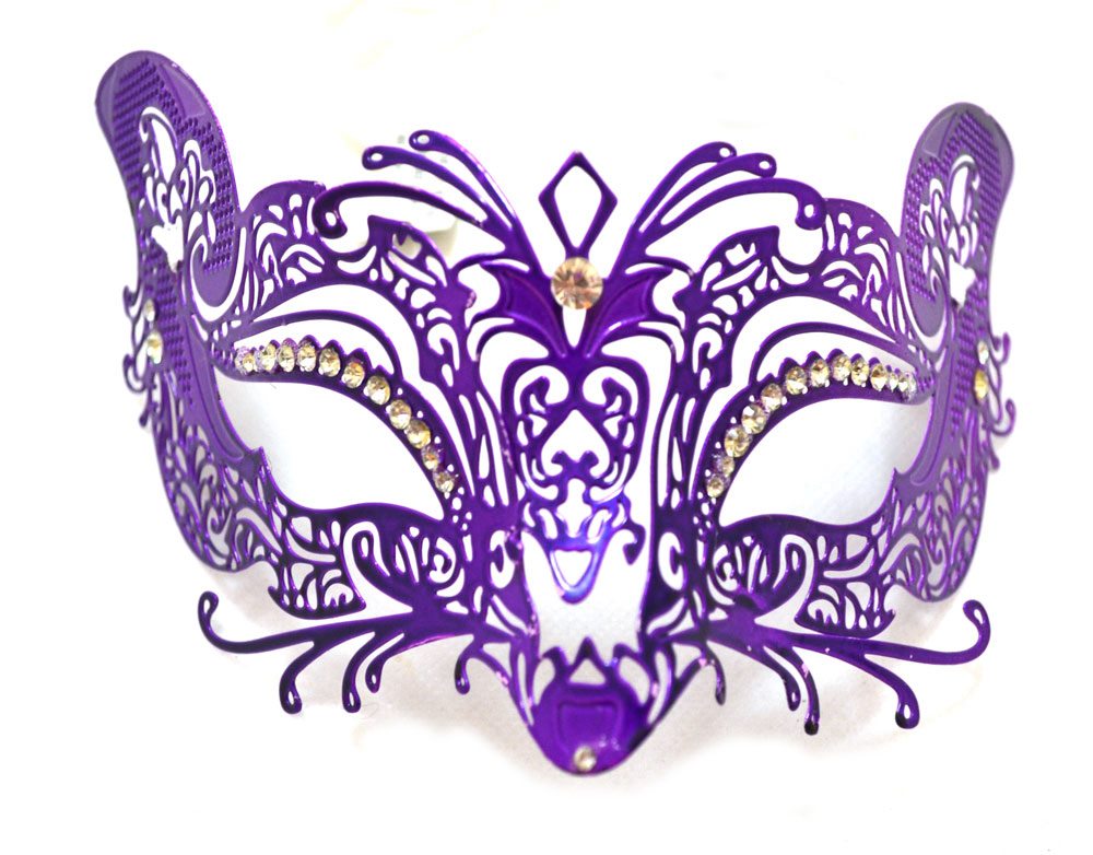 Picture of Purple Metal Venetian Mask