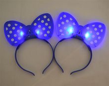 Picture of Bow-Tie Flashing Blue Headband Pack