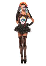Picture of Sugar Skull Adult Womens Bustier