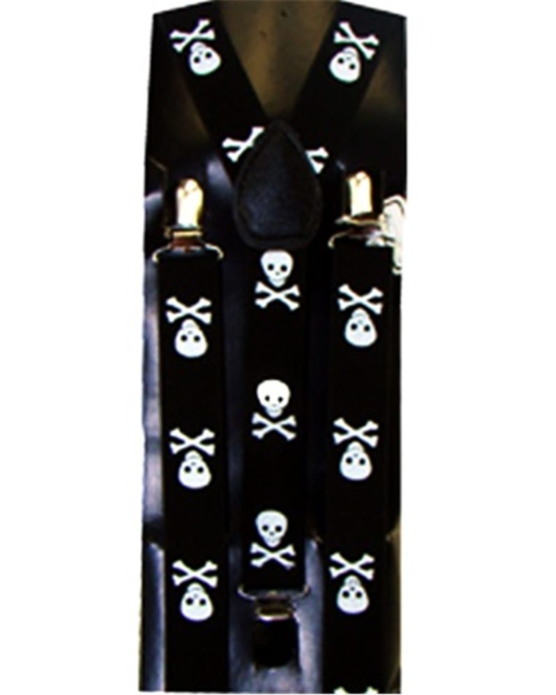 Picture of Black Suspender Belt With Skull Pattern (Ships for $1.99)