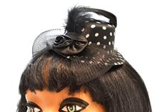 Picture of Polka Dot Clip-On Mini Hat (More Colors)