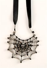 Picture of Spiderweb Black Gem Necklace