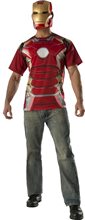 Picture of Avengers 2: Age of Ultron Iron Man Adult Mens T-Shirt & Mask