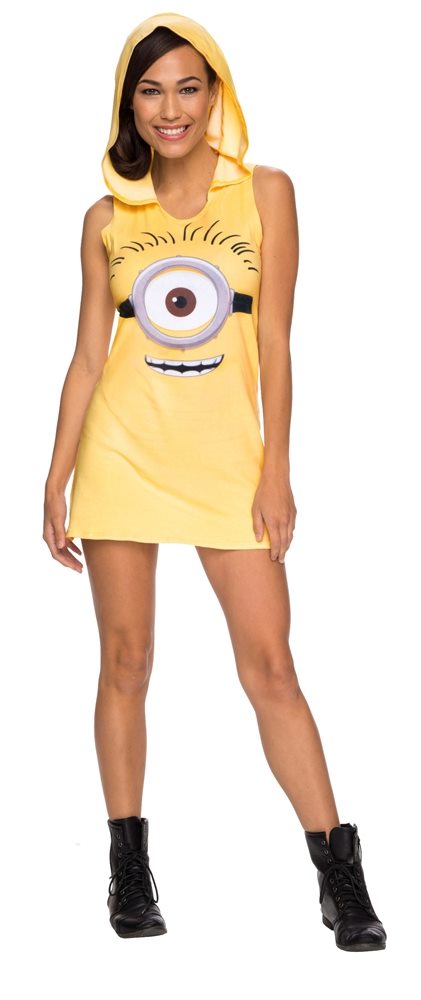 Picture of Minion Adult Womens Hoodie Tank Dress