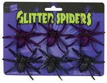 Picture of Glitter Spider Pack 6ct (More Colors)