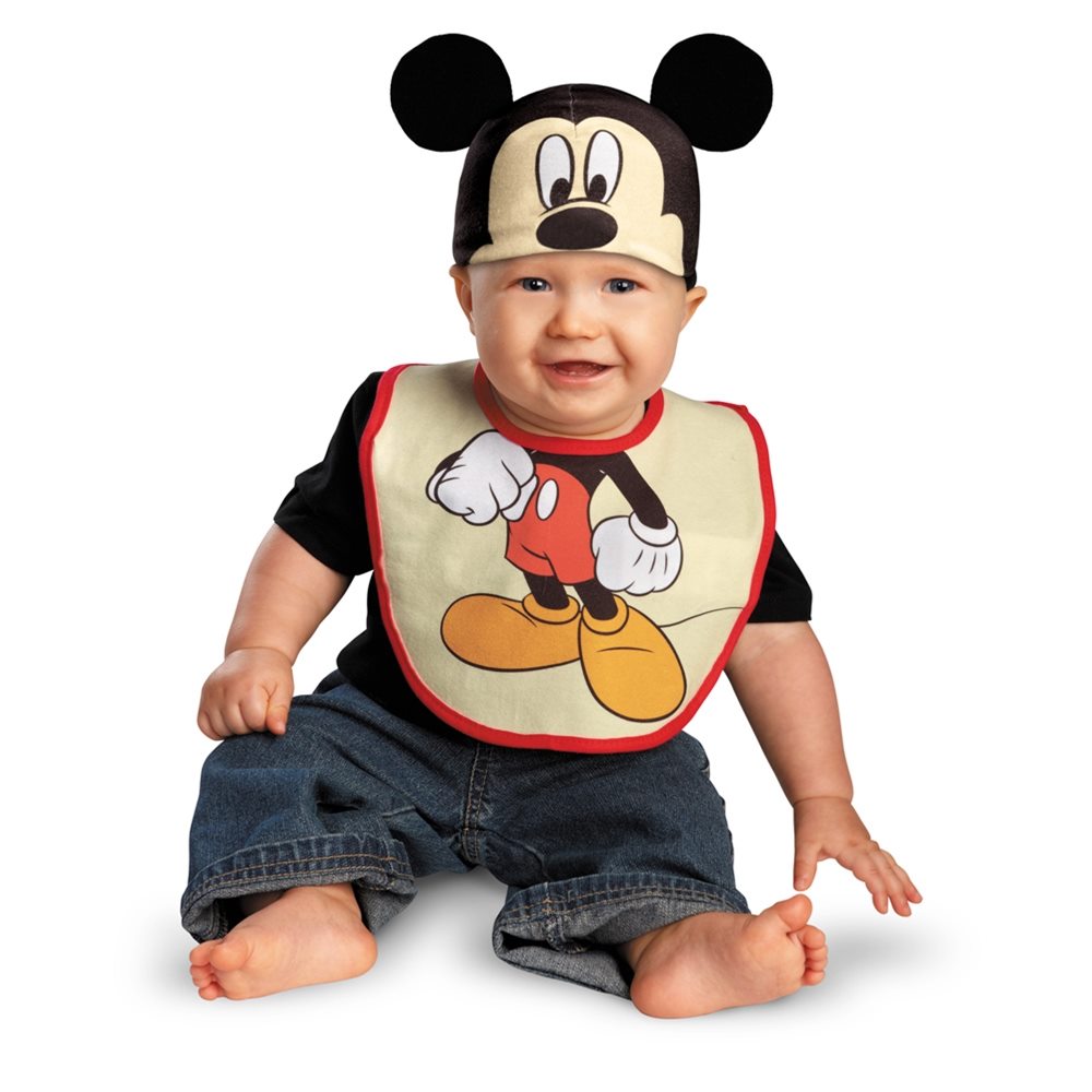 Picture of Mickey Mouse Bib & Hat Set