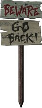 Picture of Beware Go Back Yard Stake