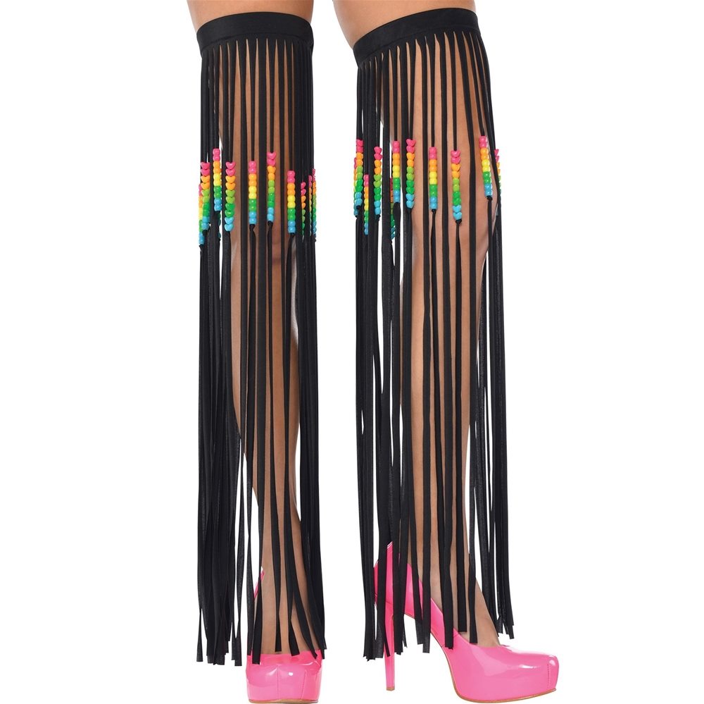 Picture of Electric Party Fringe Leg Warmers