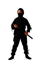 Picture of Ninja Black Child Costume 2