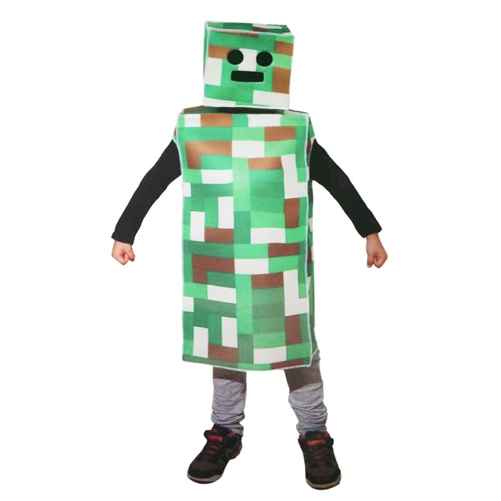 Picture of Green Pixel Robot Monster Child Costume