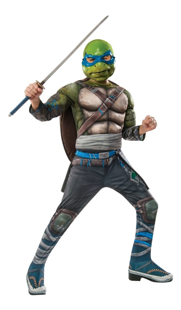 Picture of Ninja Turtles Movie 2 Deluxe Leonardo Child Costume