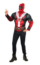 Picture of Deadpool Adult Mens Muscle Shirt & Mask