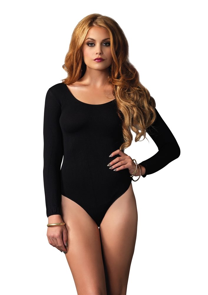 Picture of Black Long Sleeve Adult Bodysuit