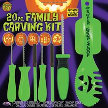 Picture of Green Family Pumpkin Carving Kit 20pc
