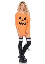 Picture of Pumpkin Adult Womens Jersey Dress