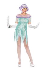 Picture of Aqua Foxtrot Flirt Flapper Adult Womens Costume