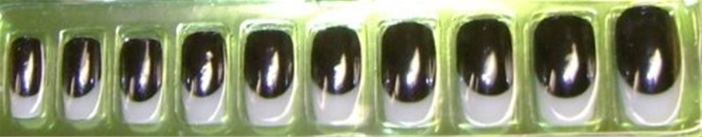 Picture of Glow in the Dark Tipped Black Nails