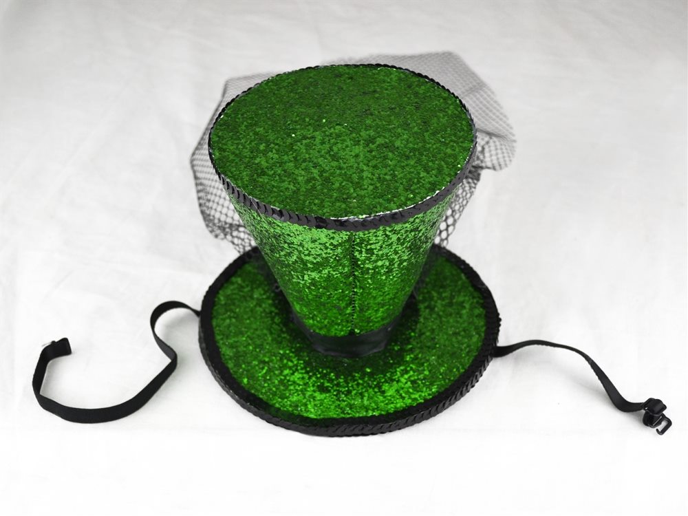 Picture of Green Glitter Top Hat