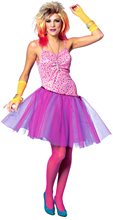 Picture of 80s Glam Rockstar Girl Adult Womens Costume