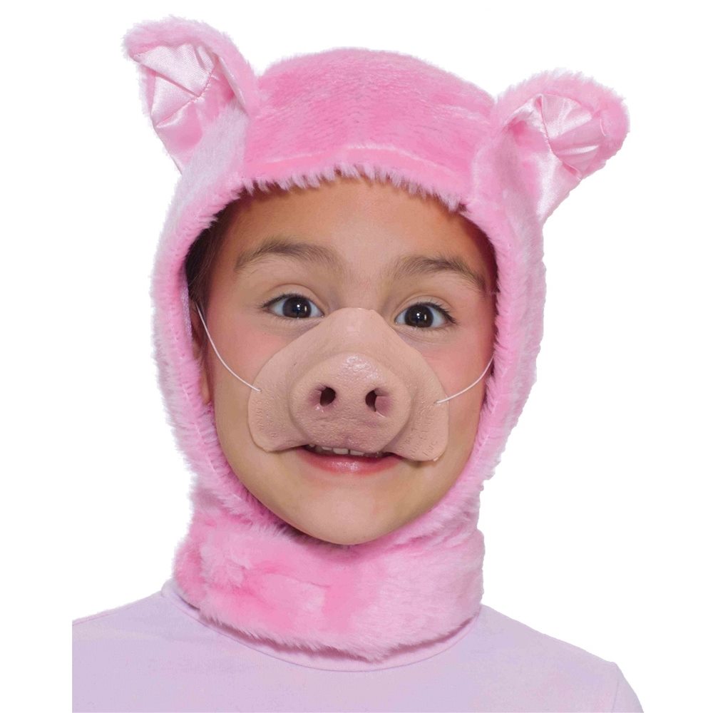 Picture of Pig Hood & Nose Child Set