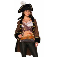 Picture of Miss Buccaneer Adult Womens Jacket & Shirt Set