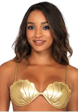 Picture of Gold Mermaid Shell Bra Top