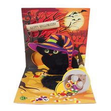 Picture of Spooky Cat Halloween Pop-Up Greeting Card