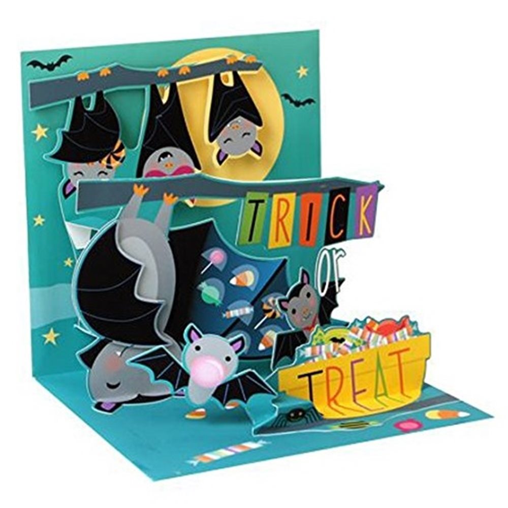 Picture of Candy Bats Halloween Pop-Up Greeting Card