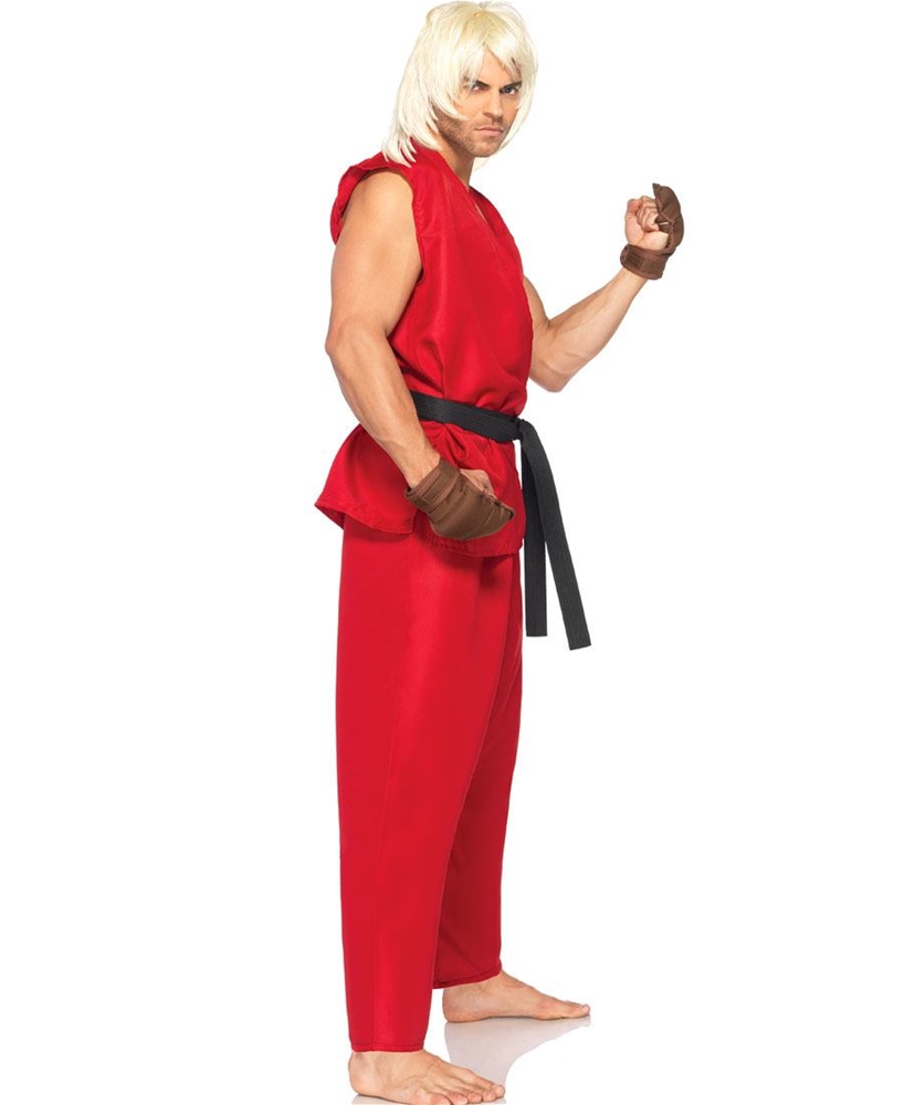 Halloweeen Club Costume Superstore Street Fighter Ken Adult Mens Costume